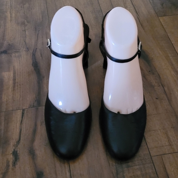 Vintage - 90's Apostrophe Black Piper Heels - Picture 3 of 8